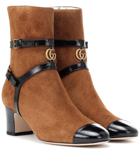 gucci suede ankle boots|Women's Gucci Designer Boots .